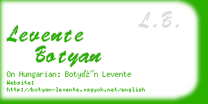 levente botyan business card